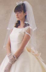 短めのベール選び