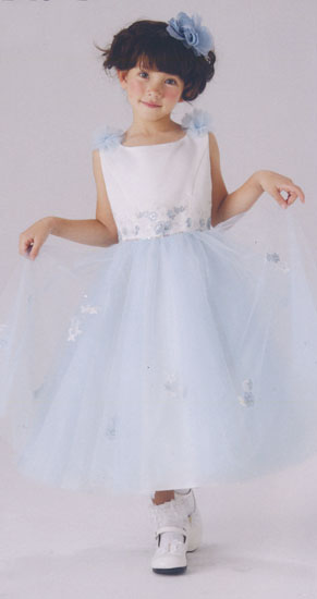 子供用パーティードレス サムシングブルー  レンタル