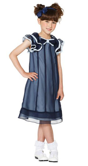 子供用パーティードレス ネイビー レンタル