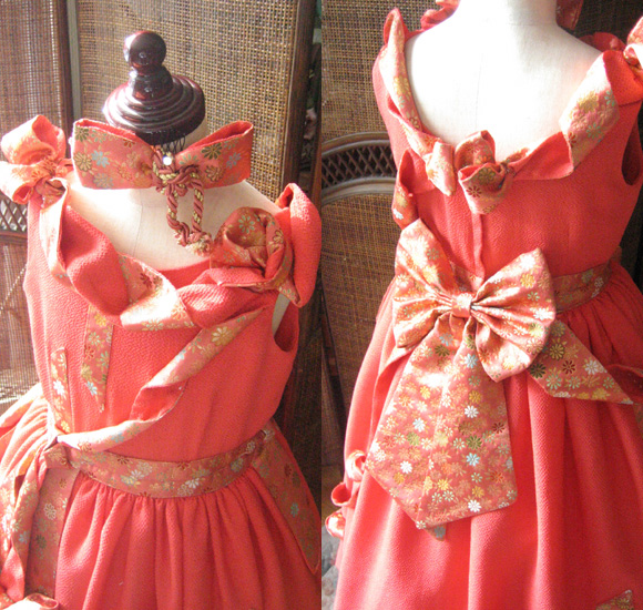 子供用発表会ドレス レッドカラー