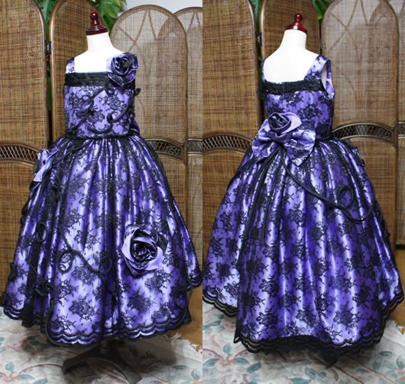 発表会 コンクールドレス パープル