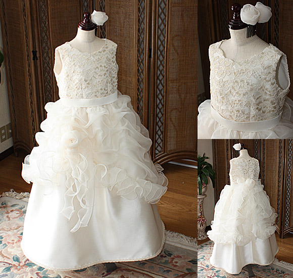 ピアノの発表会ドレス シャンパンカラー 兵庫県