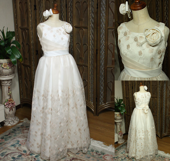 ピアノの発表会ドレス コンクールドレス シャンパンカラー 東京都