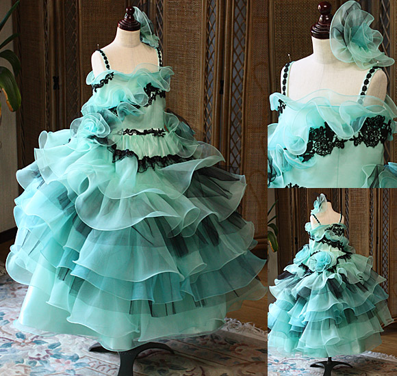 発表会とコンクールドレス グリーン