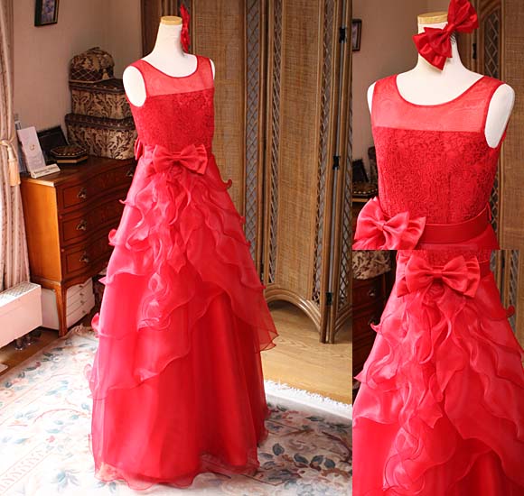 ピアノコンクールドレス レッド 中学生 高校生 愛知県