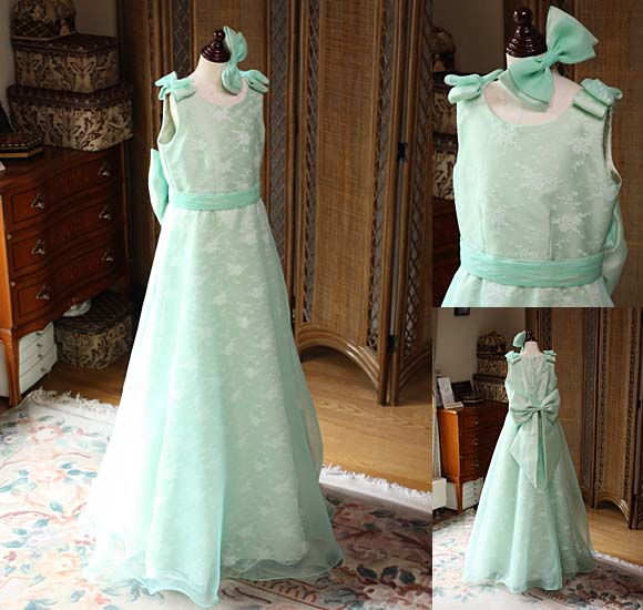 ピアノ発表会ドレス エメラルドグリーン 愛知県