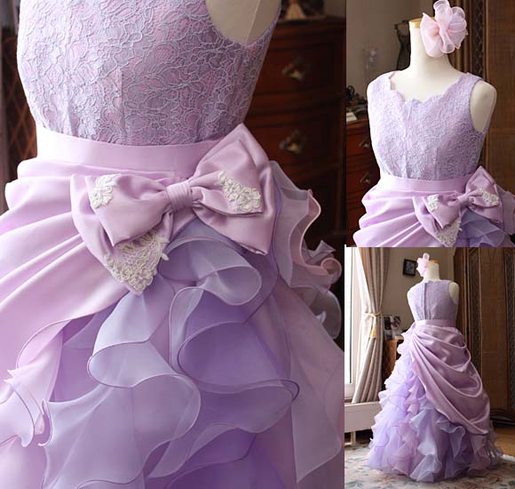 ウェストのリボン 上半身デザイン