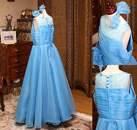 バックスタイルドレス ヘッドドレス、スカートシルエット