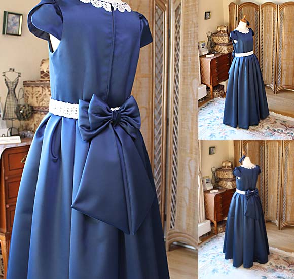 スカートのタッキングベルライン ドレス全体のシルエット