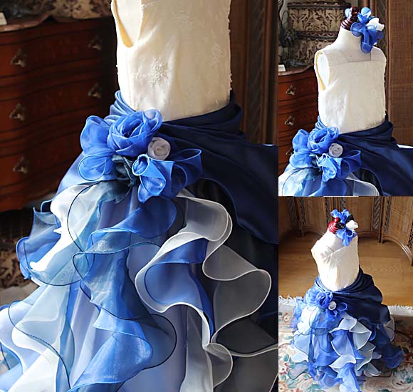 コサージュデザインとヘッドドレス