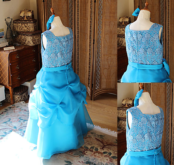 Aラインシルエット タッキングデザイン