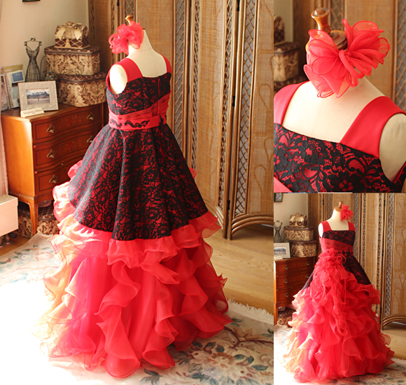 ピアノ用のヘッドドレスとスカートデザイン