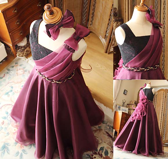 ヘッドドレスとリボン、コサージュデザイン