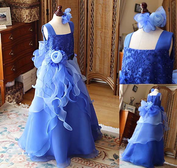 ピアノのコンチェルトドレス ブルー 静岡県