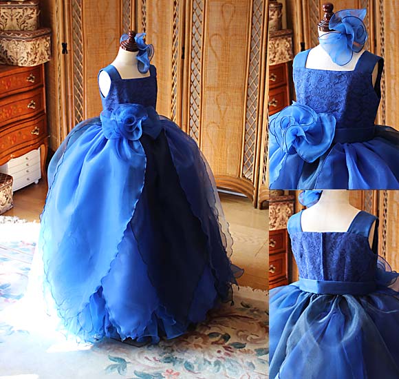 ピアノの発表会ドレス グラデーションブルー 東京都