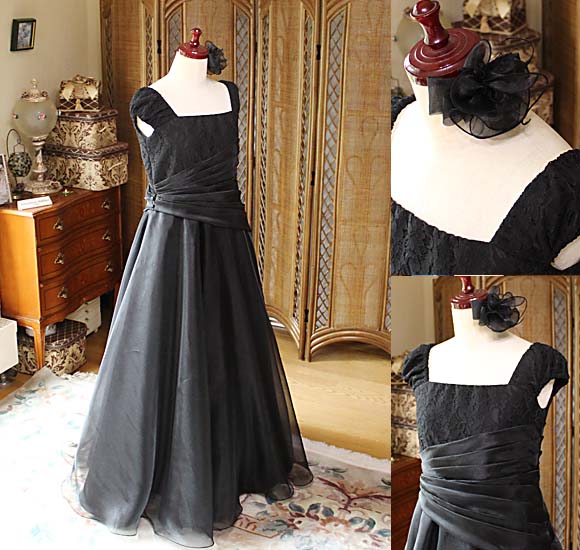 ブラックのコンサートドレス オーダーメイド 神奈川県
