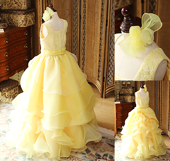 ヘッドドレスとバックスタイルデザイン