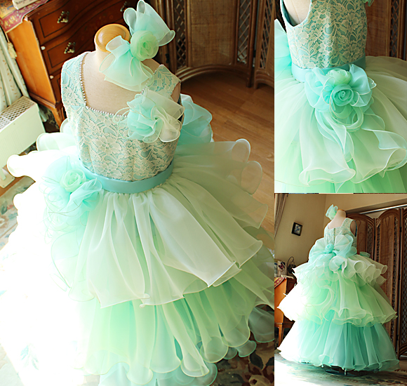 ヘッドドレスとコサージュ リボンデザイン