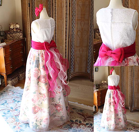 スカートシルエットとデザイン ウェストのデザインリボン