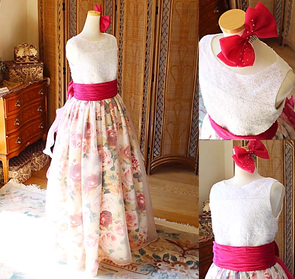 ピアノの受賞者記念コンクールドレス  ピンク