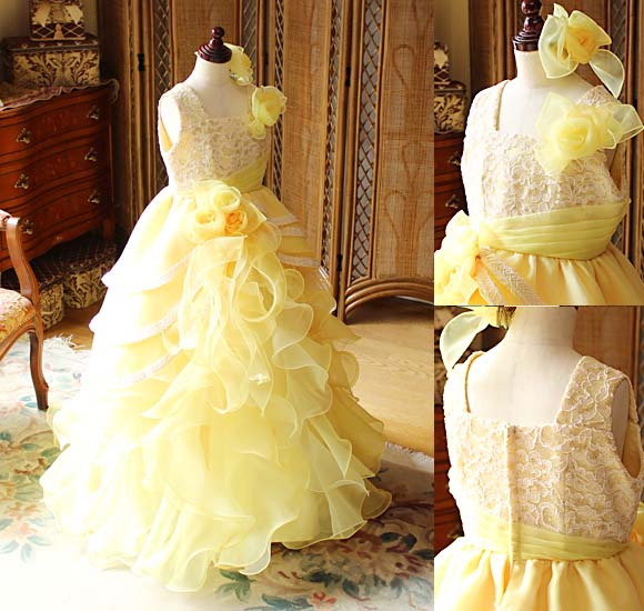 ピアノのコンクールドレス イエロー 東京都