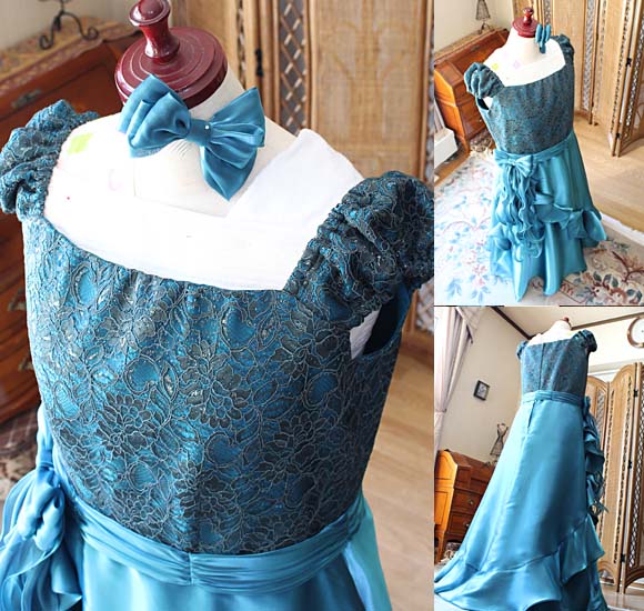 ネックライン ヘッドドレス リボン