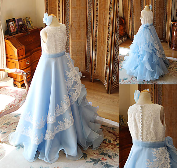 Aラインスカート アシンメトリードレス