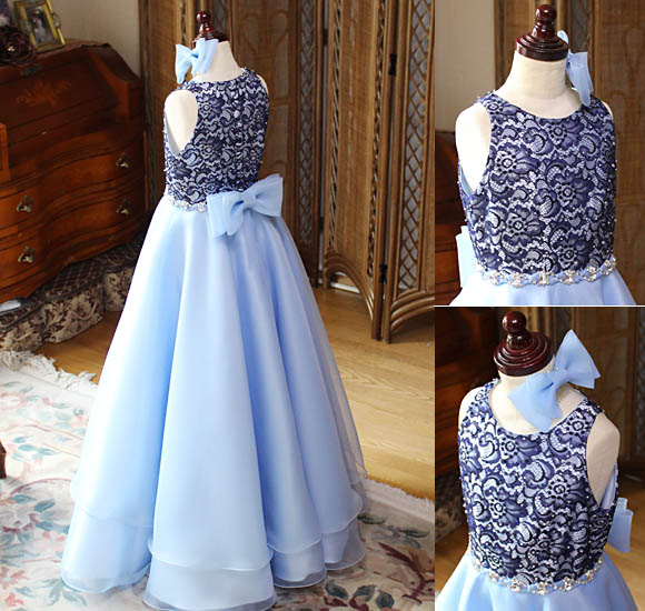 Aラインスカート ディアード バックスタイルドレス