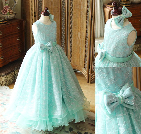 ピティナピアノコンペティションドレス エメラルドグリーン 東京都 オーダーメイド