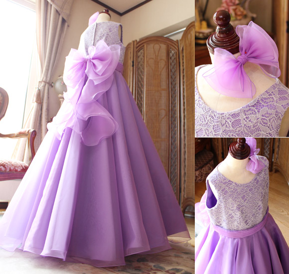 ドレスシルエット リボン ヘッドドレス