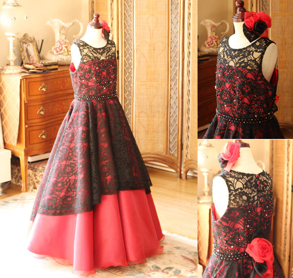 コンクールドレス レッドとブラック オーダーメイド 東京