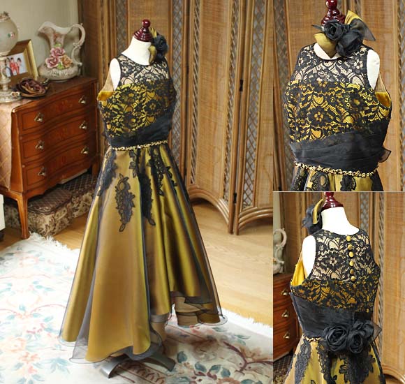 エレクトーン グランドファイナル コンサートドレス ゴールド 愛知県