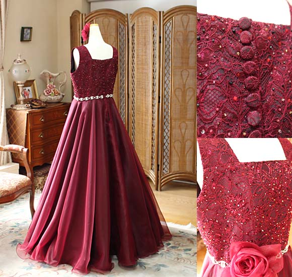 シルクオーガンジースカート オーダーメイドドレス