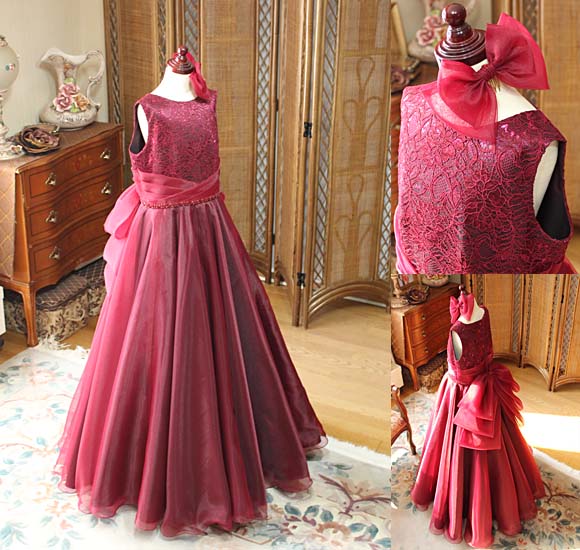 ヴァイオリン コンクールドレス ワインレッド 東京都