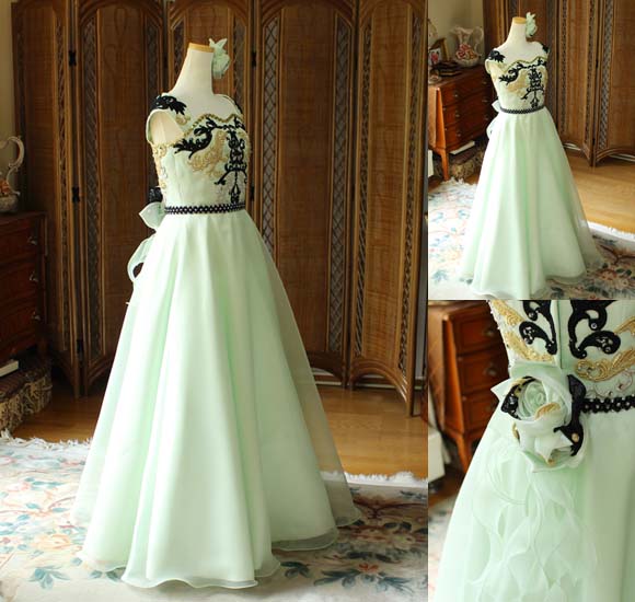 演奏者 Aラインスカート シルエット