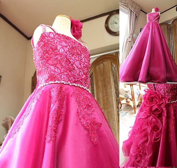 ラウンドネック トップス ドレス