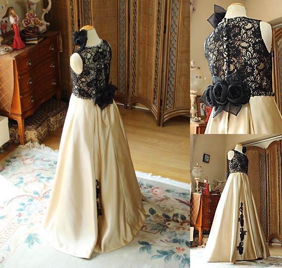 ボックスタックAライン ロングドレス