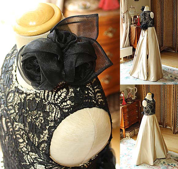 薔薇のコサージュ ヘッドドレス 髪飾り