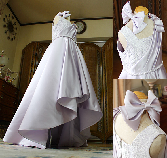 立ち姿 スカートデザイン リボン トップス