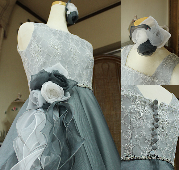 トップスデザイン ウエストコサージュ