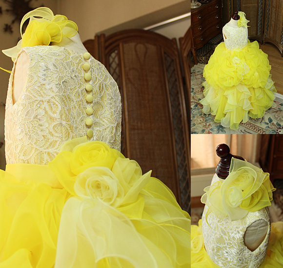 バックスタイル くるみボタン レース