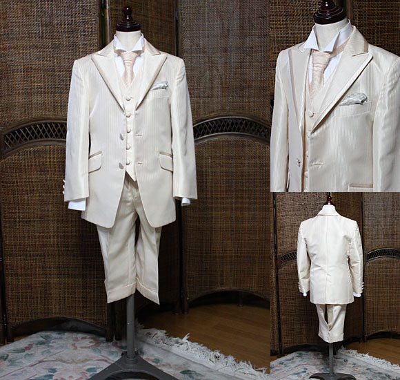 子供用タキシード ベージュ レンタル