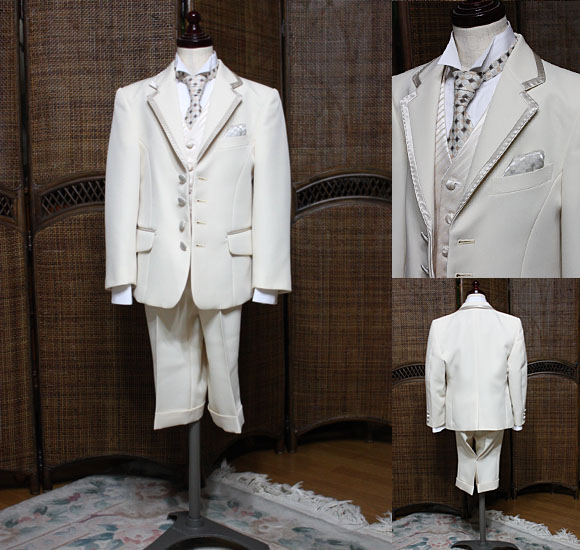 子供用タキシード ベージュ レンタル