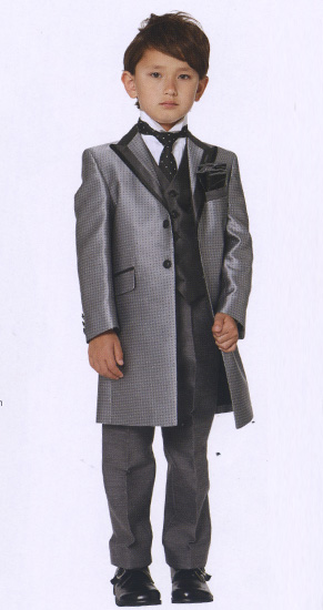 子供用ロングタキシード グレー