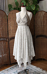 パーティードレス グレー