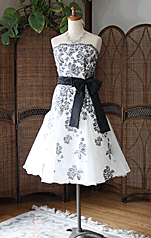 パーティードレス ブラック ホワイト