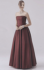 ロングドレス ワイン