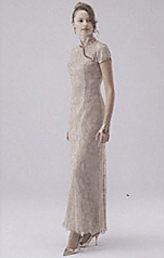 ロングドレス ベージュ