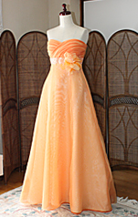 ロングドレス オレンジ オーダー