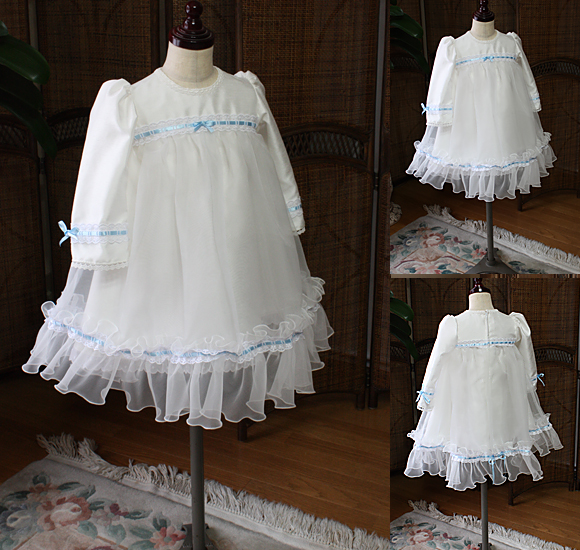 ベビードレス 100日用 お宮参り用 オフホワイト 販売